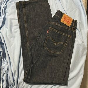 Levi’s boys jeans, 514 slim fit, dark wash. Never been worn.